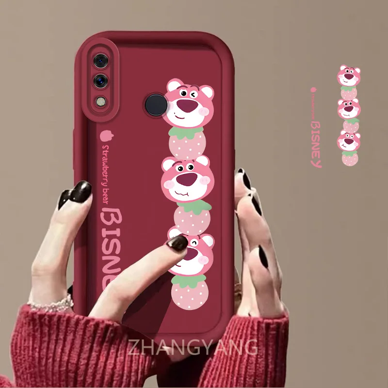 Case For Huawei y7 2019 y7 prime 2019 y7 pro 2019 y9 2019 Cute cartoon bear phone case with silicone TPU soft case anti drop and