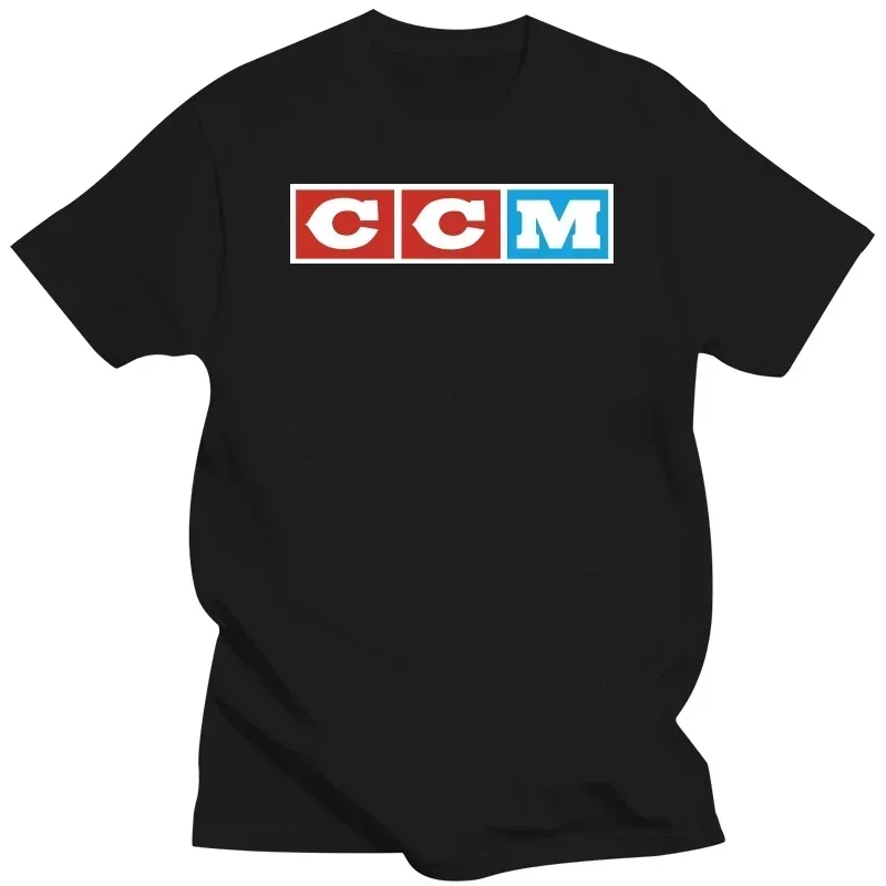 Cotton Tshirt Mens Summer Tops Ccm Logo Hockey Man T-Shirt Men Cotton Tshirt Man Brand T-Shirt Bigger Size