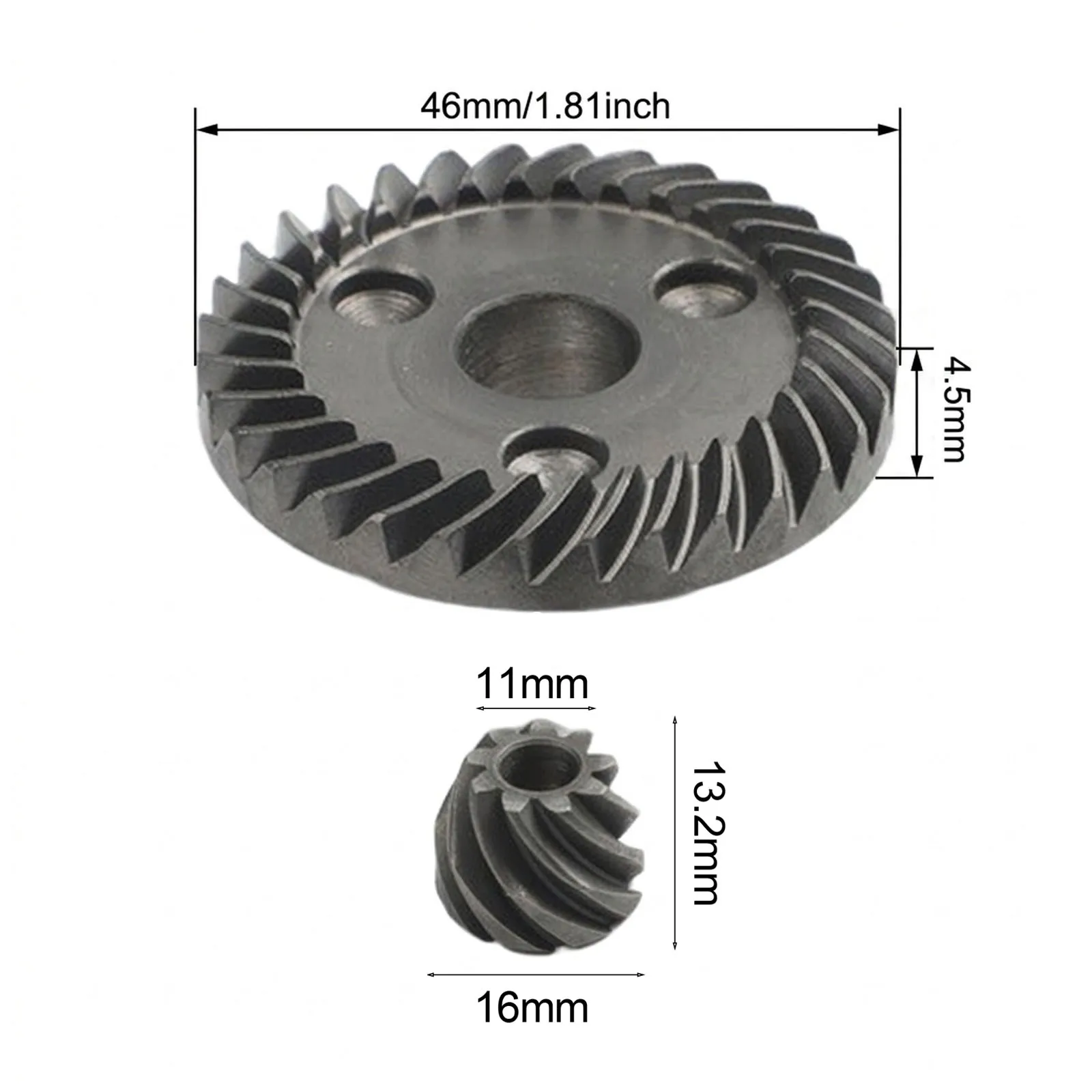 Bimetal Bevel Gear for Angle Grinder Replacement and For Polishing Machine Support 11 Tooth Configuration Reliable Fit