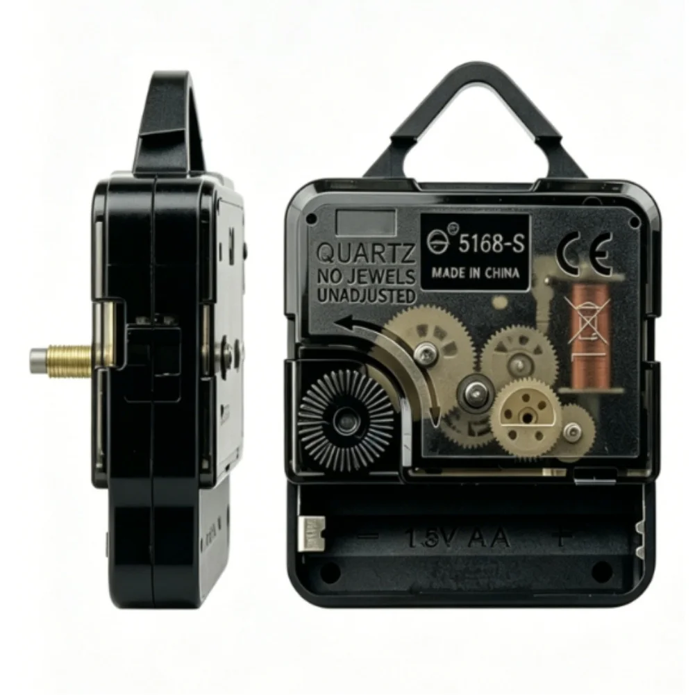 For Peaceful Environments Black Clock Movement Quiet Clock Movement Mechanism Clock Movement Quartz Clock Motor