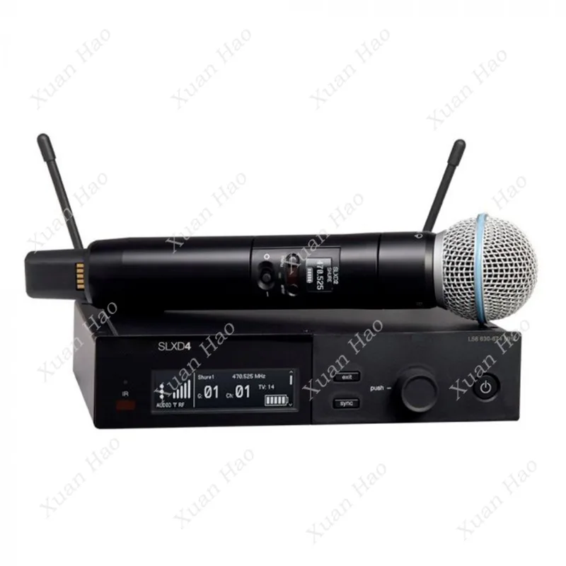 

SLXD4 SLX24 Beta58a KSM8 Professional Wireless UHF Microphone System For Karaoke church perform church mic