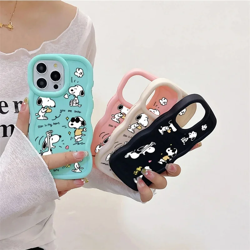 Divertente Snoopy Cassa Del Telefono Per Xiaomi Redmi Nota 14S 14 13 12 11 Pro Max Plus 12S 11S A3 14C 13C 12C 13 12 Copertura In Silicone Morbido