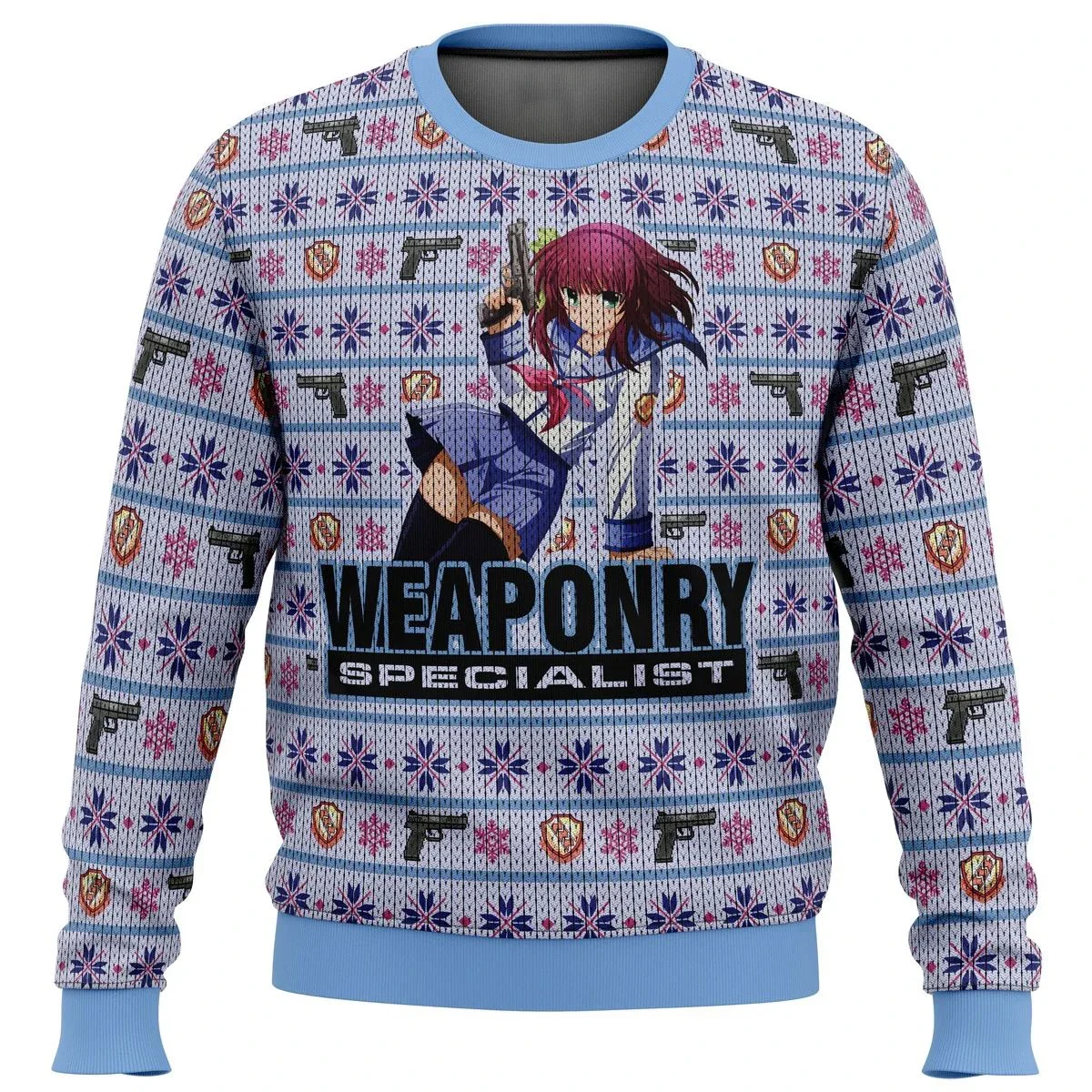 Angel Beats Yui Loves Guitar Ugly Christmas Sweater Gift Santa Claus Pullover Men Sweatshirt And Top Autumn And Winter Clothi