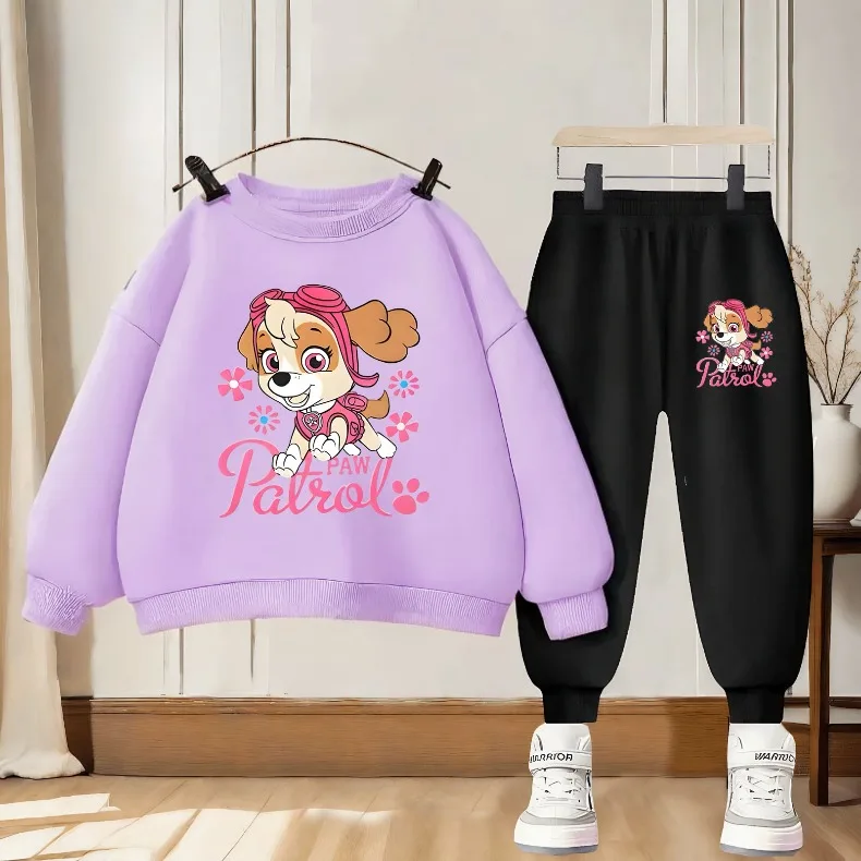 2026 Herbst Neuer Stil Mädchen O-Ausschnitt Hoodies und Lange Hose Zweiteilige Sets Kinder Casual Trainingsanzug Kinder Pullover Sweatshirt Anzug – Detail 11