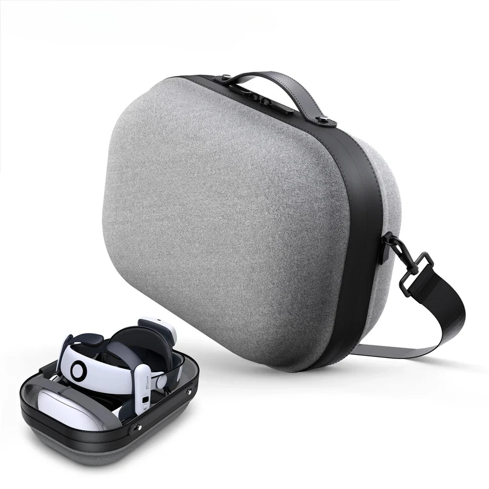 BOBVR C3 Carrying Case Designed for Meta Quest 3/3s and BOBVR S3 PRO Head Strap Sling Case for Extended Travel VR Accessories