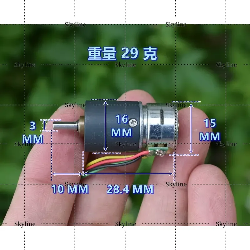 For 15BY 15mm 2-Phase 4-Wire Miniature Precision Planetary Deceleration Stepper Motor Lens Fine-Tuning Gimbal Robot