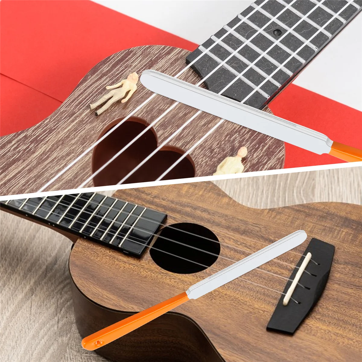 AA85 Guitar Fret Crowning Luthier File Stainless Steel Narrow Dual Tool