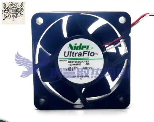 

Ltsf For Nidec U60T24MGA7-53 DC 24V 0.06A 60x60x25mm 3-Wire Server Cooling Fan
