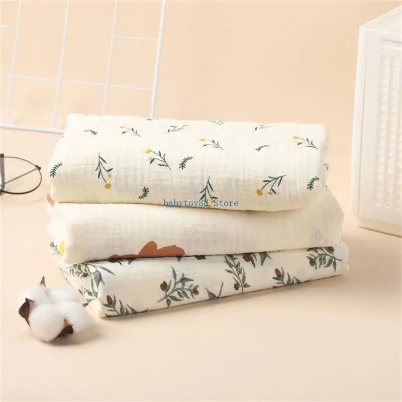 بطانية أطفال من القطن Y4UD قابلة للتنفس وخفيفة الوزن كهدية لحديثي الولادة والأطفال الصغار #4