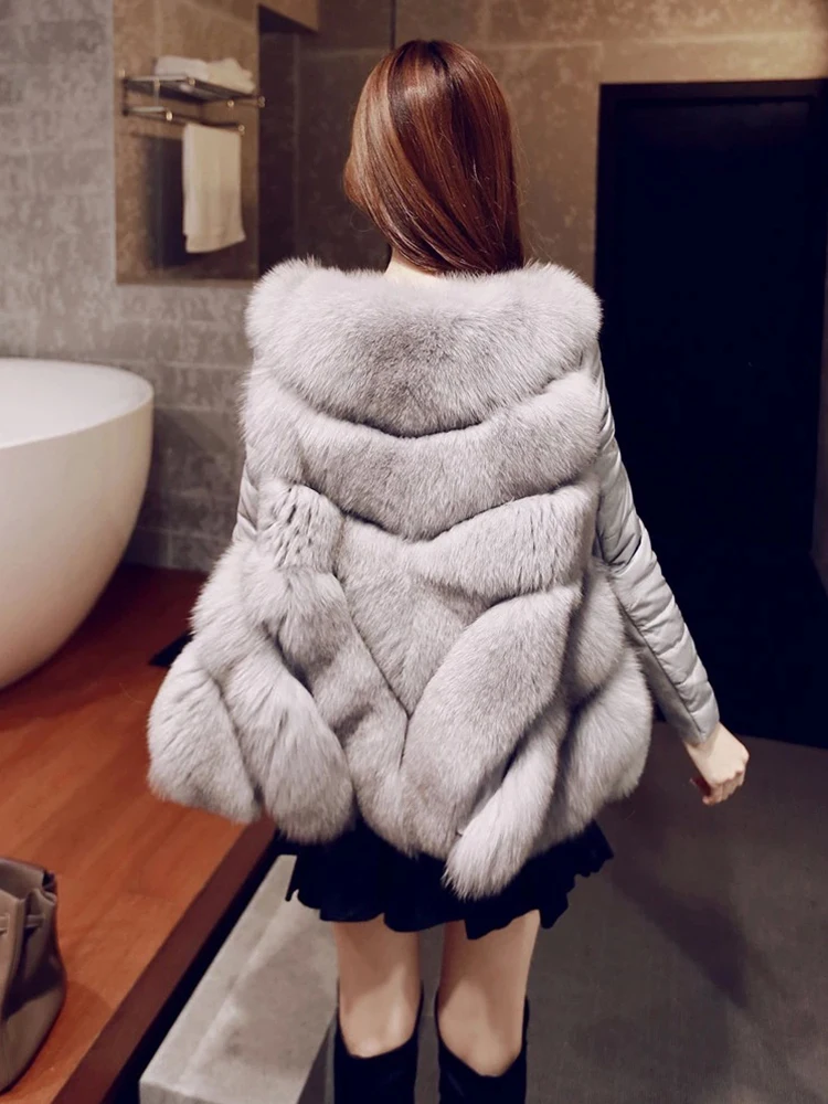 ZADORIN 3XL 겨울 패션 여성 고급 인조 모피 코트 고품질 우아한 여성용 모피 재킷 핑크 화이트 블랙 모피 오버코트