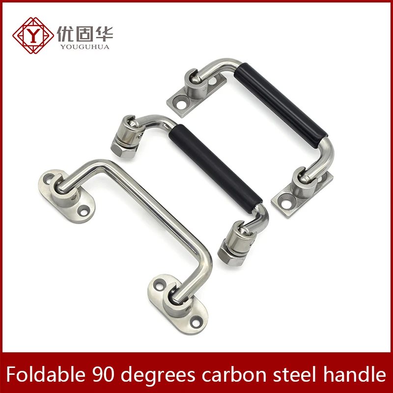 Modern Hardware Accessories Metal Bag Furniture Case Spring Handle Foldin Movable Toolbox Industrial Cabinet Handle