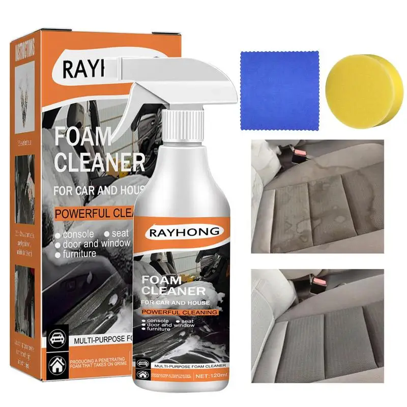 

Multi-Purpose Strong Decontamination Foam Cleaner Rust Remover Cleaning Multi-Functional Car House Seat Interior