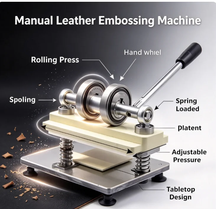 Manual Die Cutting Machine Small Desktop Leather Fabric Paper Craft Press Embossing Cutter Portable Hand Operated Punch Tool