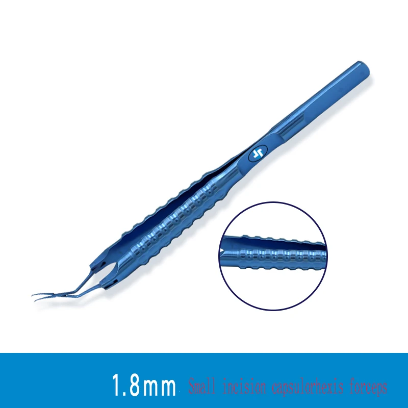 Ophthalmic capsulorhexis คีมไทเทเนียม 1.8 มม.มินิแผล capsulorhexis คีม Ophthalmic เครื่องมือผ่าตัด