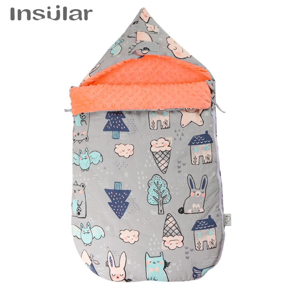 Warm Baby Stroller Sleeping Bag-Fleece Pram Footmuff,Infant Swaddle Wrap Envelopes for Newborns,Baby Blanket(3 Colors,Sleepsack)