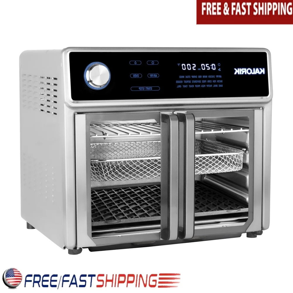 Maxx 26 Qt Frytkownica powietrzna Grill 1700 W Bezdymna technologia Sear Urządzenie do gotowania 10 w 1 Ekran dotykowy LED 22 ustawienia wstępne