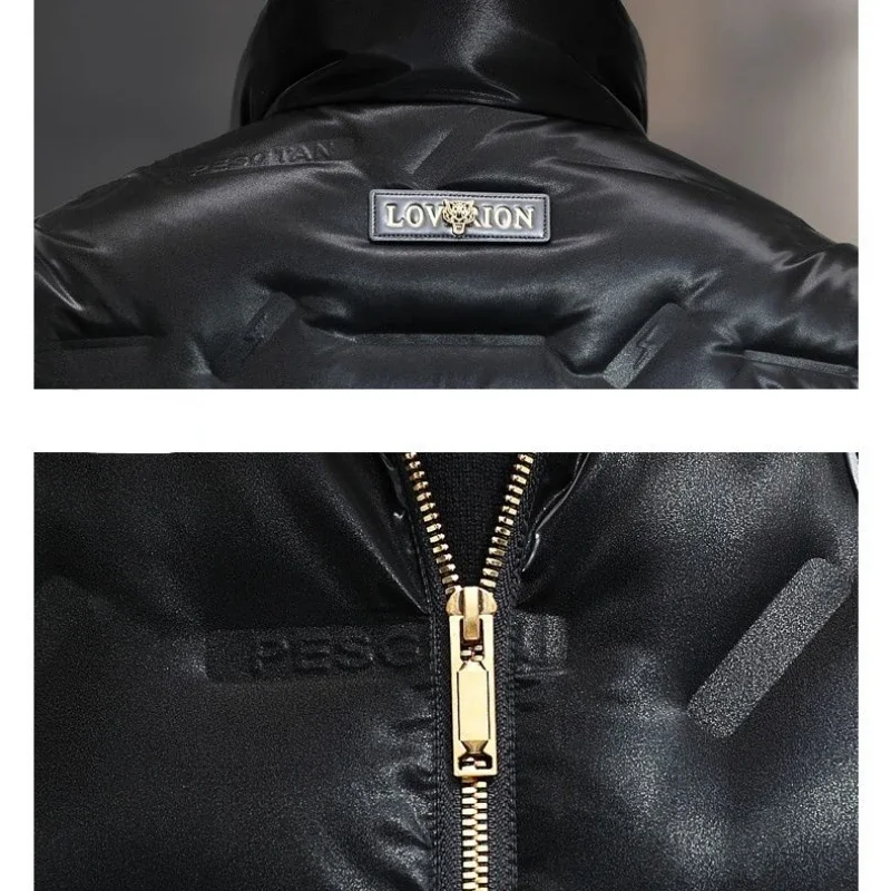 Men's Down Jacket Short Men's Cold Jacket Thick Warm Coats for Men Winter Winter Parkas for Men Stand-up Collar Men Parka