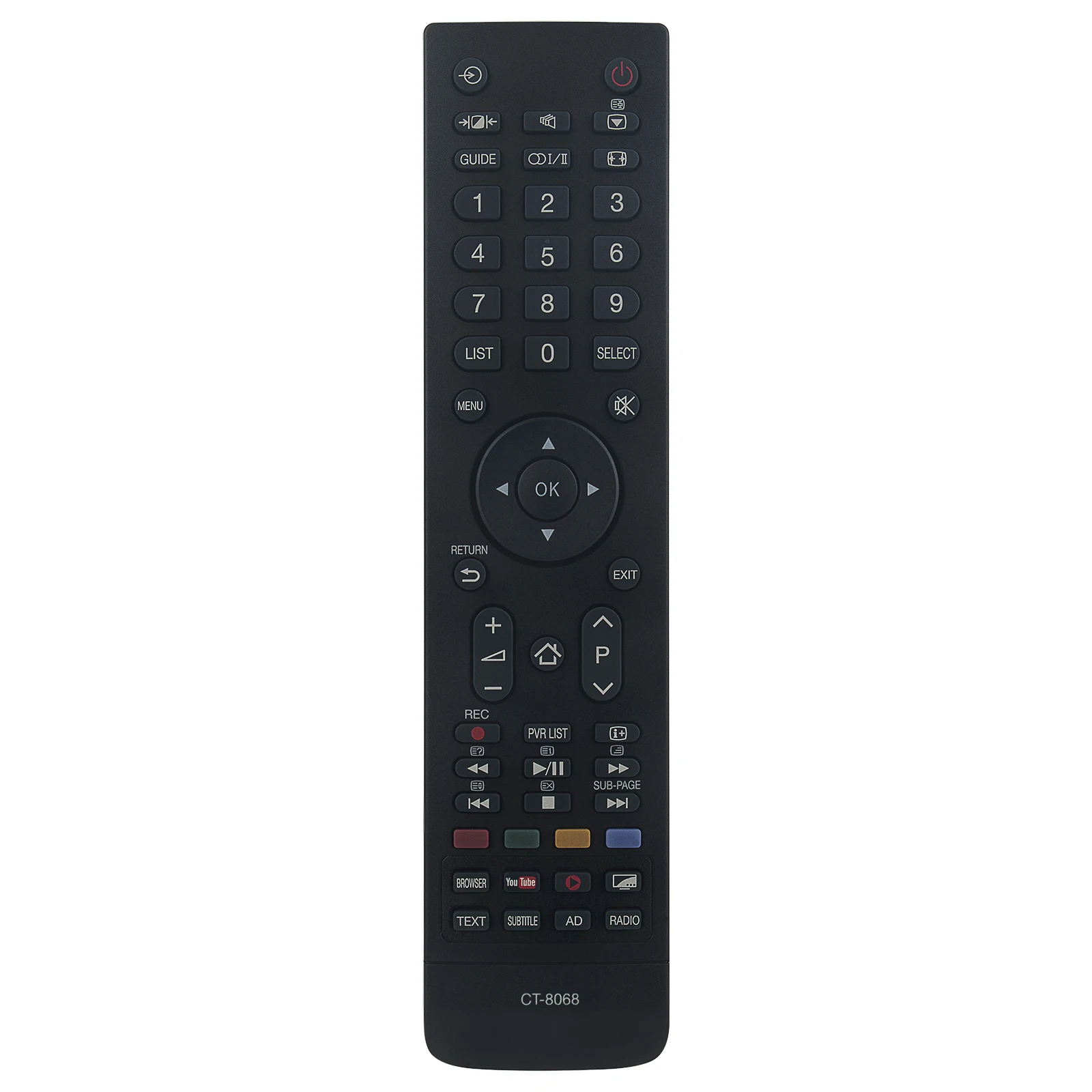 New CT-8068 Replaced Remote Control Fit For Toshiba TV Remote Control 55L5650 32L5650 YouTube