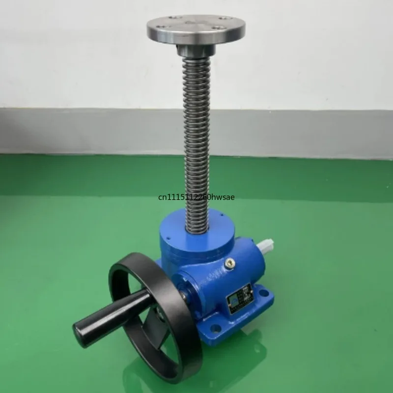 SWL1T/2.5T Screw Rod Elevator Small Manual Lifting Platform Hand-Cranking Leading Worm Screw Lift Handwheel SWL Lifting Reducer