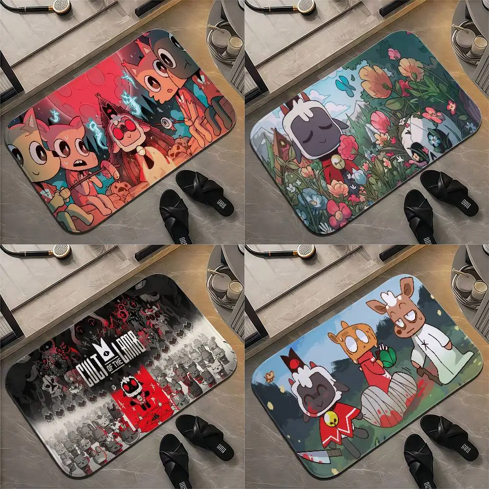 

Game C-Cult Of L-Lamb Floor Mat Printed Large Carpets Room And Bedroom Carpets Bathroom Anti Slip Door MATS Small Carpets