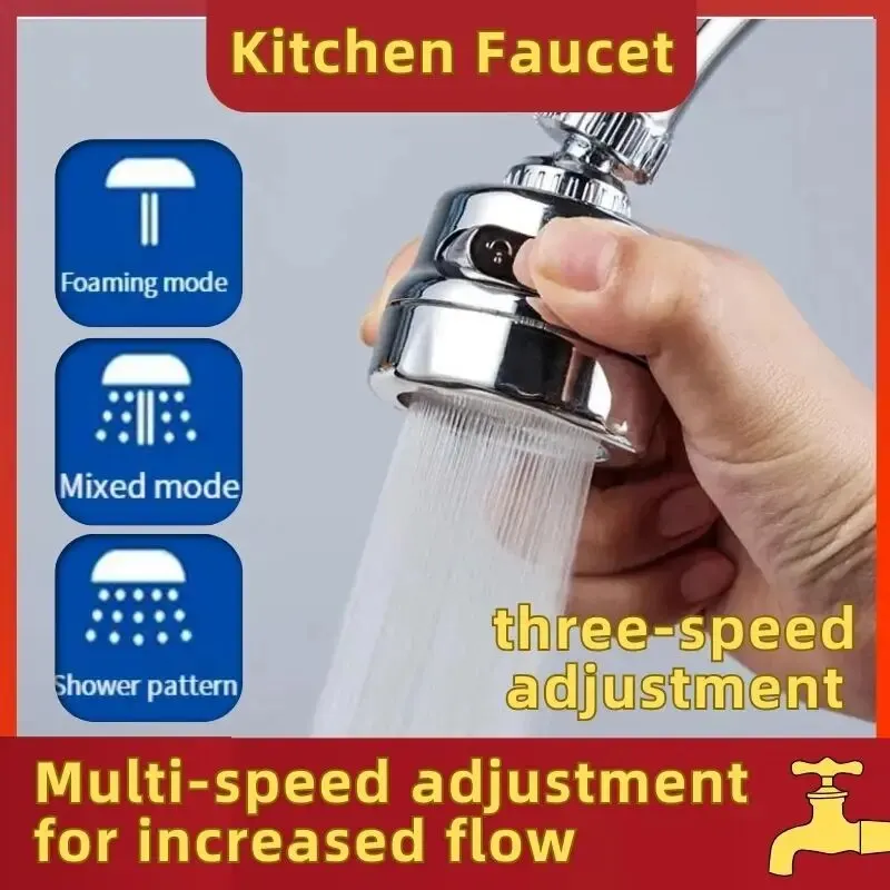 Kitchen Charge Faucet Splash Proof Extender Household Shower Filter Universal Faucet Can Rotate The Water Outlet Charge Shower