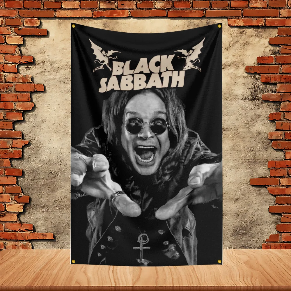 90X150ft Ozzy Osbourne Band Party Flag Polyester Printed Flag Banner Tapestry for Garden Garage Decoration Concert Flag - Detail 1