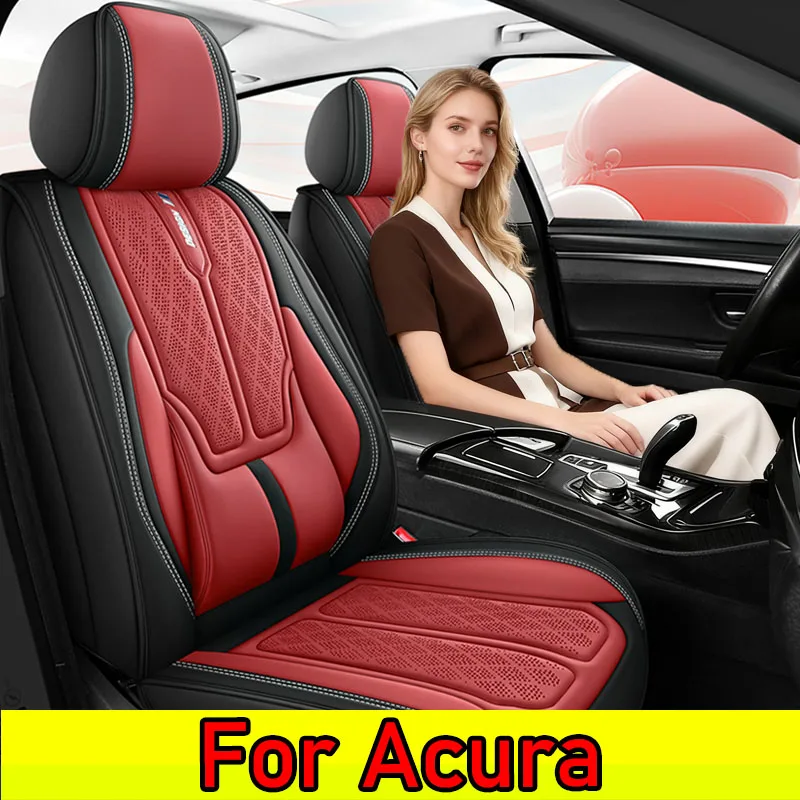 

Чехол для автомобильного сиденья из искусственной кожи Acura, полный комплект, дышащие автомобильные водонепроницаемые защитные чехлы для большинства автомобильных внедорожников