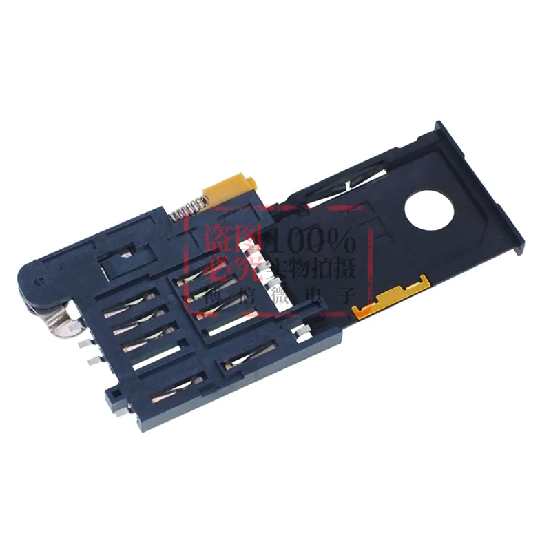 6P 6-pin 6+2 pin Standard full size SIM card slot socket adapter Push and Self-elastic high quality for PCB board