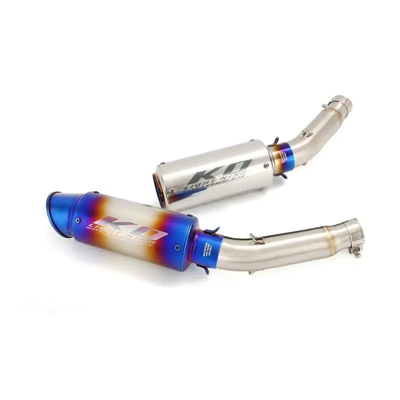 

Motorcycle Exhaust System 51mm Muffler Mid Link Pipe Stainless Steel Escape For Honda CBR300R CB300F 2020-2025 CB300R CB250R
