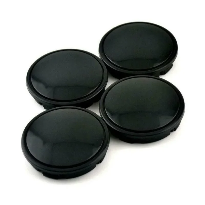 4pcs 58mm/53mm Car Wheel Centre Hub Cap ​ABS Plastic Black Auto Wheel Hub Center Hats High Quality Automobiles Replacement Parts