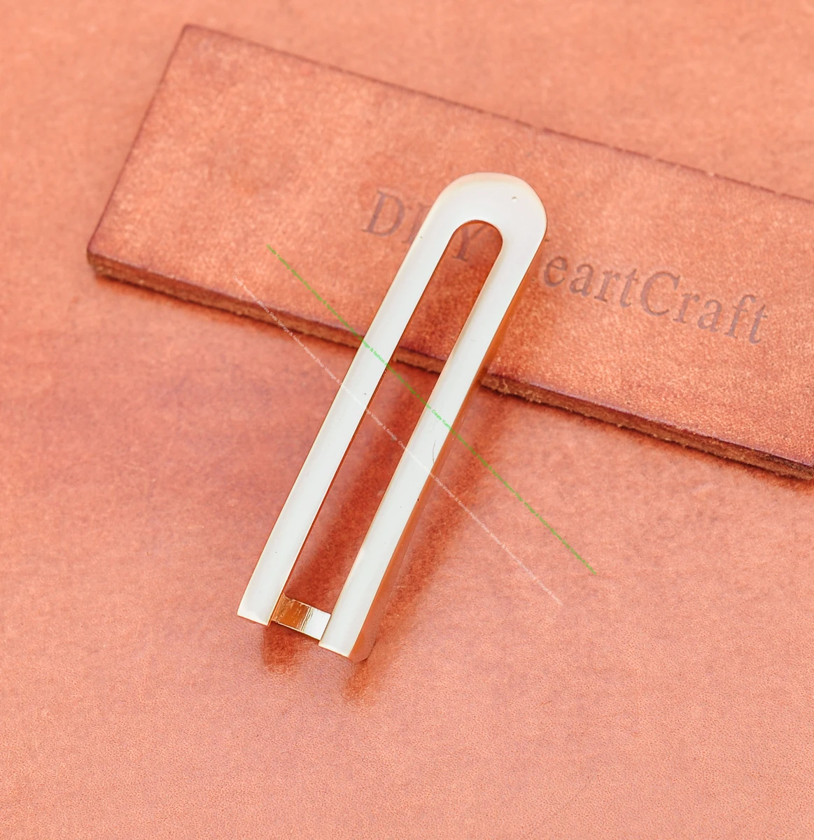 Hebillas de punta de barra de extremo para mujer, hebilla de cinturón de 11Mm de falda chapada en oro, Hardware brillante, artesanía de cuero Diy