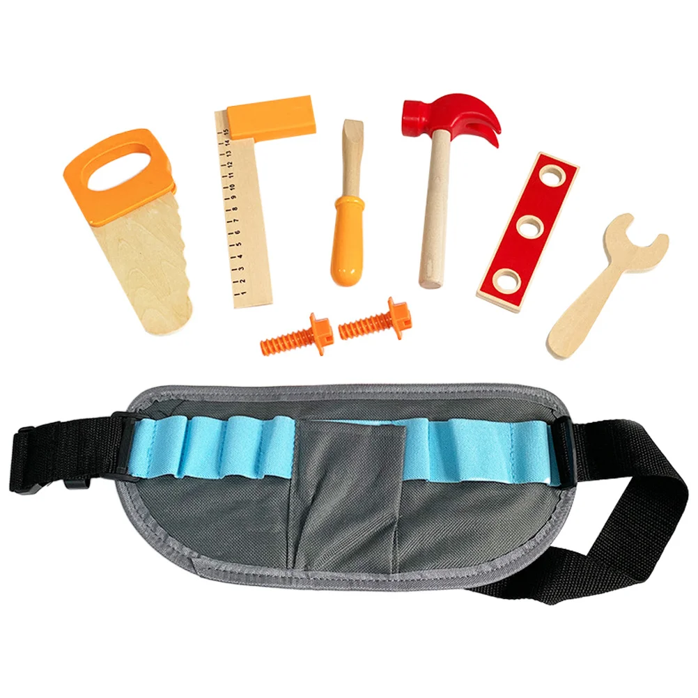 مجموعة واحدة من أدوات إصلاح اللعب التظاهري للأطفال، مجموعة خشبية لتعلم الأطفال الصغار، هدية تعليمية للنشاط التفاعلي للأطفال