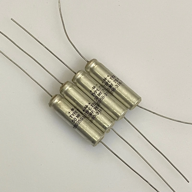 

5PCS/brand new 235 series 50UF generation 47UF 75V copper pin axial heating cathode capacitor