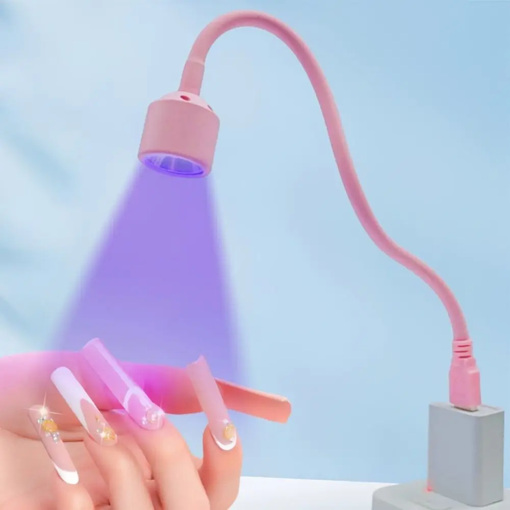 ネイルアートツール 速乾ネイルドライヤーライト ポータブルUSB LEDネイルランプ 折りたたみ式フレキシブルミニUVライトドライヤー DIYネイルジェル