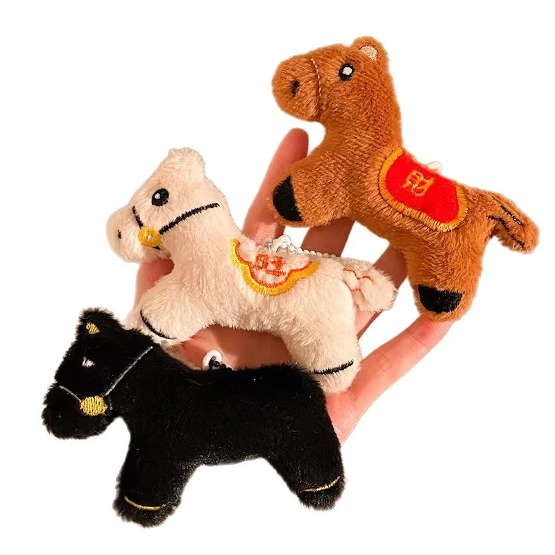 2026 الحصان أفخم كيرينغ سوفت لطيف 2026 زودياك المهر حقيبة قلادة لملحقات المحفظة ، هدايا تذكارية السنة الصينية الجديدة