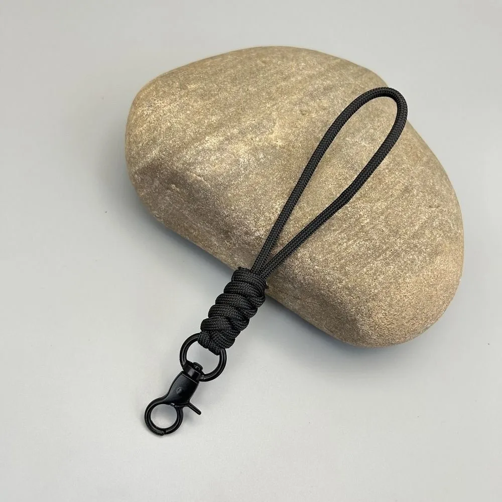 High Quality High Strength Paracord Keychain 5 Styles 155mm Lanyard Rotatable Buckle Neck Hanging Rope Outdoor Tool