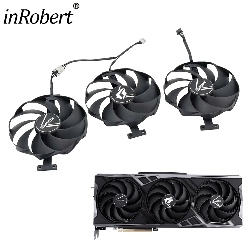 

For Colorful iGame RTX 4070 Ti 4080 Vulcan Video Card Fan New Original 100MM PLD10015B12H RTX4070Ti RTX4080 Graphics Card Fan