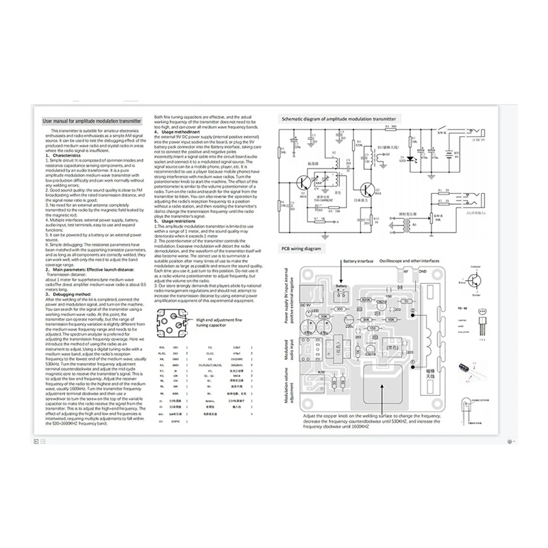 Radio Medium Wave Transmitter Experimental AM Transmitter Amplitude Modulation Transmitter For 868Mhz Crystal Radio