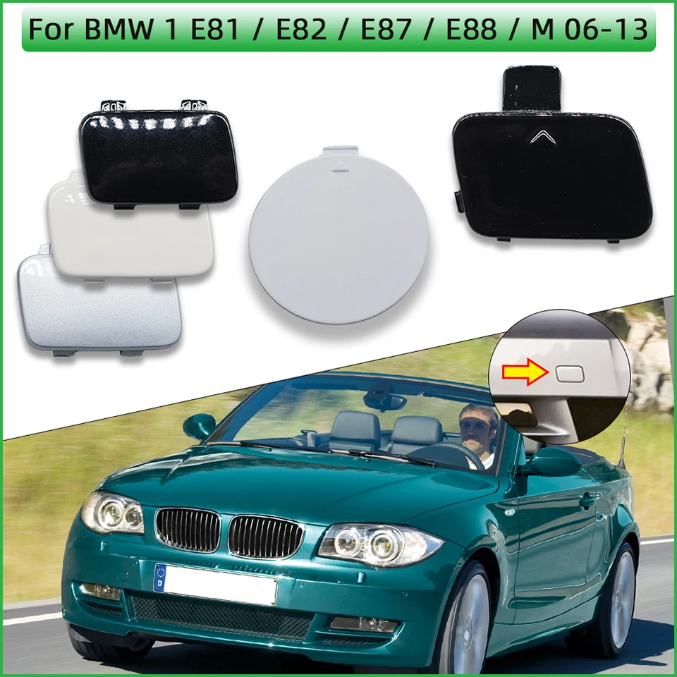 For BMW 1 E81 E82 E87 E88 M 2006-2013 Auto Parts Front Bumper Tow Hook Eye Cover Cap #51117201202 51117837429 51117202079