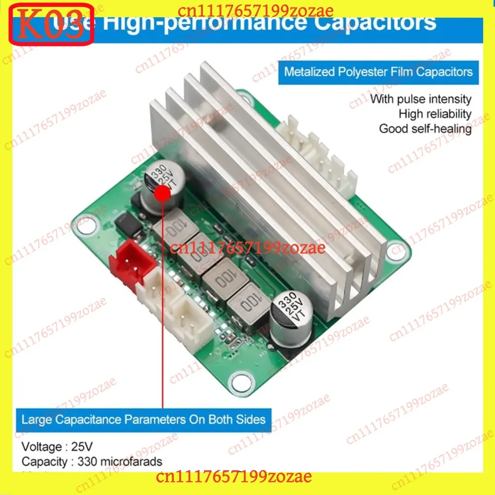 K03 TPA3116D2 Stereo Audio Amplifier Board  2x50W Dual Channel DC12-24V, Replacement Parts
