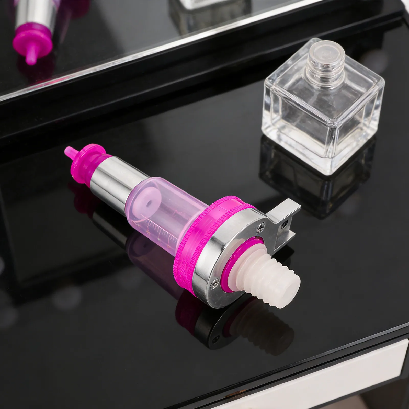 Perfume Pump Transfer Precision Refillable Dispenser Scale Leak-Proof Portable Fragrance Bottle Pump Tool for Travel Home Scent