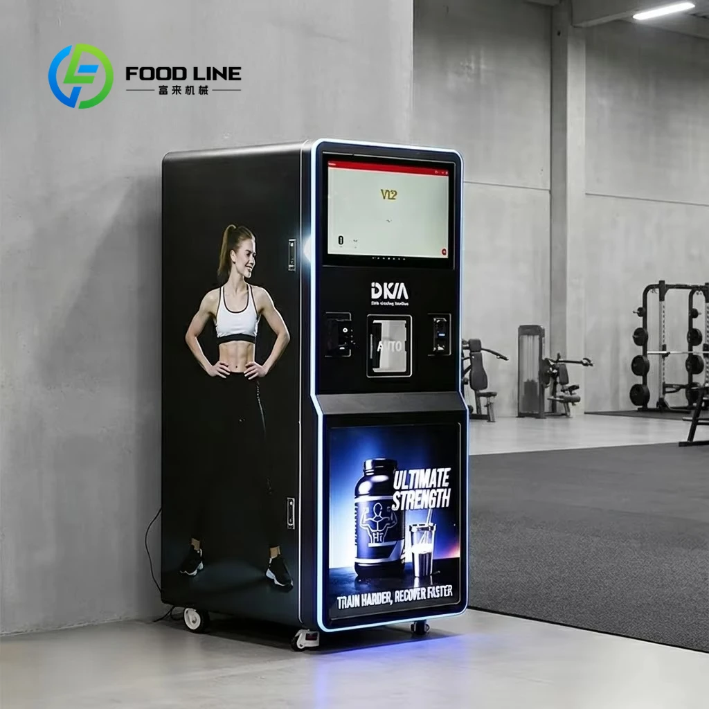Customized size Automatic Protein Shake Vending Machine Smart Touch Screen Whey Protein