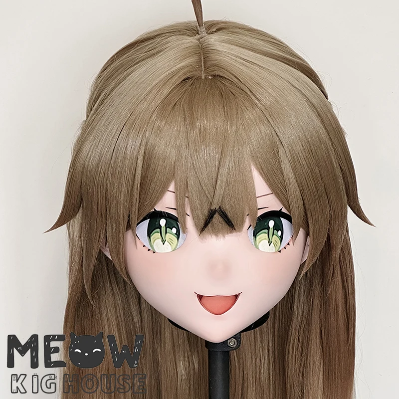 

(MEO420) Customize Handmade Full Head Lockable Crossdress Male to Female Japanese Cartoon Anime Game Character Kigurumi Mask