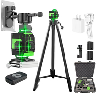 Lazer Level 16-Line Green Beam Auto Rotary 3D Construction Laser Level for Industrial DIY Projects Self-Leveling Nivel