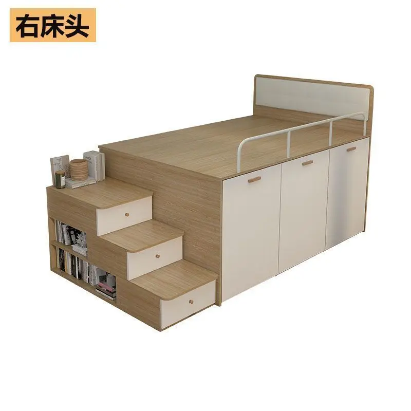 Multifunctional stairs half-height bed combination tatami wardrobe integrated space saving pull wardrobe lower cabinet bed
