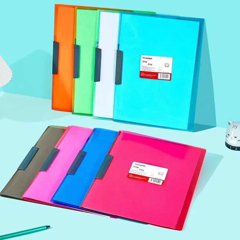 

Вращающаяся папка для тестовой бумаги формата А4, прозрачная папка для отчетов ярких цветов, подходит для офисов и школ