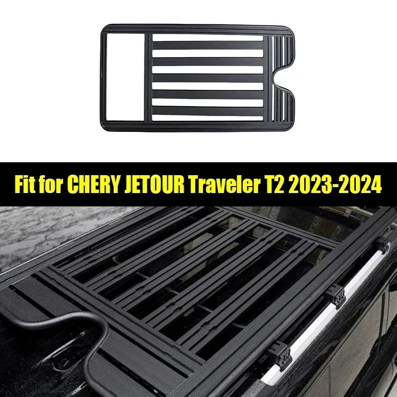 New! Car Roof Rack Suitable for CHERY Jetour Traveller T2 2023 2024 Off-road Luggage Platform with Sunroof Car Exterior Accessor