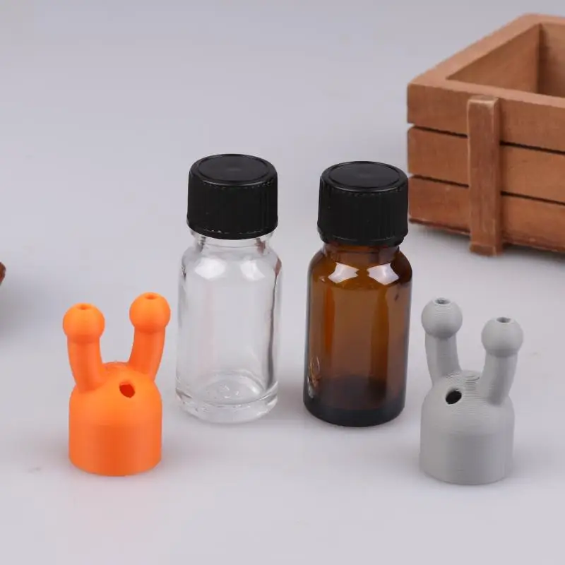 ディスペンサー 10 ミリリットル漏れ防止アロマエッセンシャルオイル吸入器キャップミニエッセンシャルオイルと香水吸入器ボトル