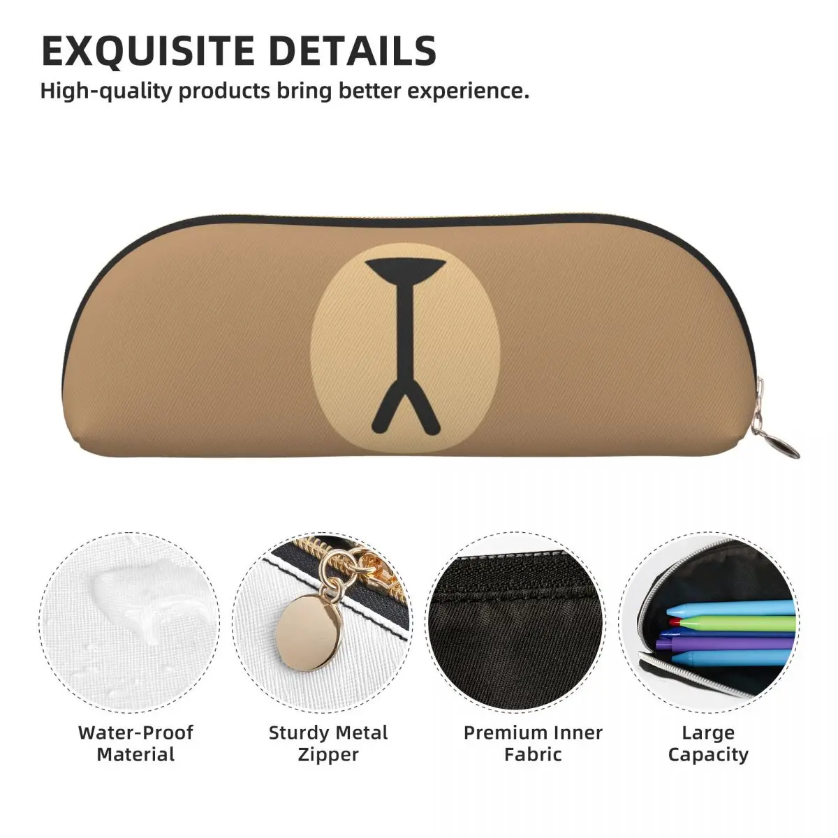 Mocha Bear And Milk B Pencil Cases Pen Holder Storage Stationery Supplies Big Capacity Pen Box Pencil Bag for Boys Girls School