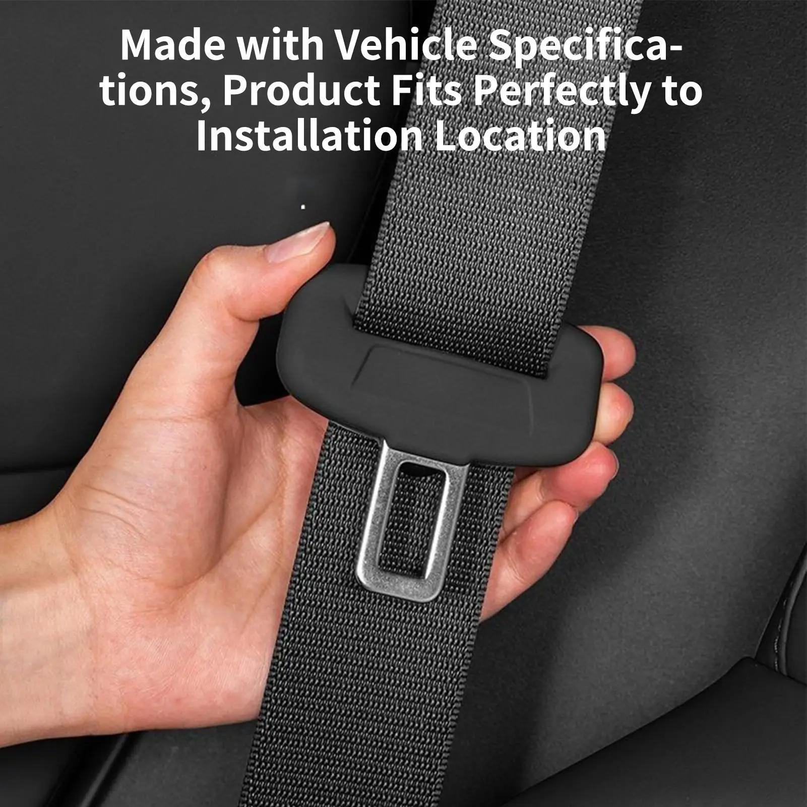 Car seatbelt insert protector Seat Belt Buckle Cover silent and dustproof silicone Clip Guard scratch-resistant car interior